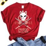 T-shirt Femme Demon Slayer Sabito Rouge